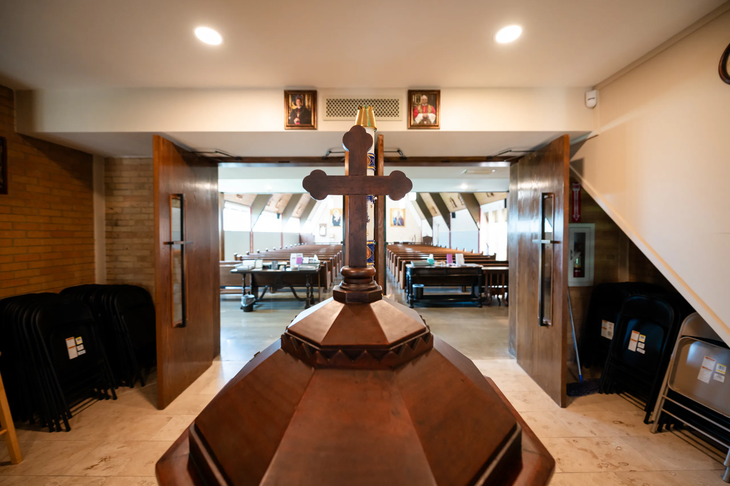 Processional Cross Outside The Chapel